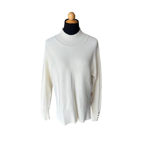 CYRUS NWT cream sweater size L style C702332TJ MSRP $89 - Picture 1 of 10